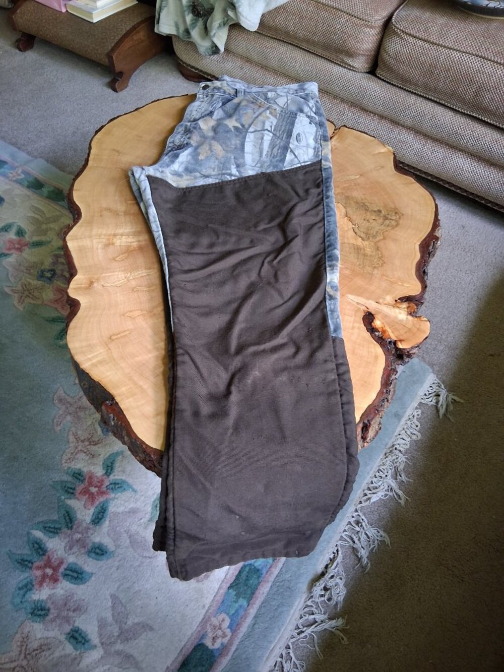 Men's Wrangler Pro Gear Camo Brush Guard Hunting Pants 36X30 Realtree Hardwoods - Picture 4 of 14